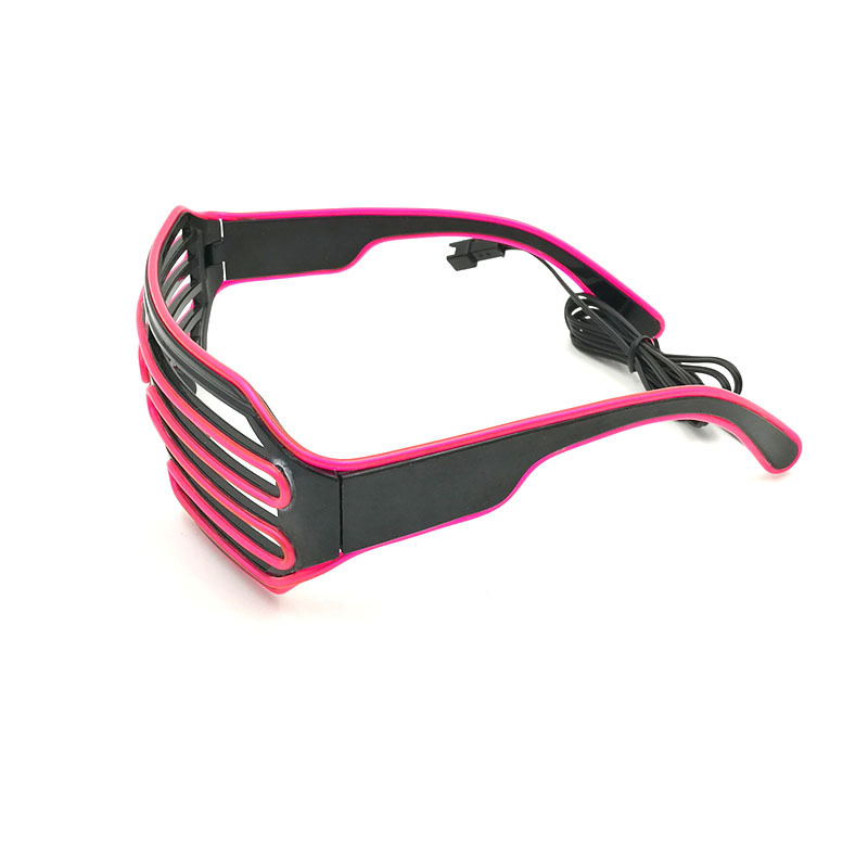 Venta caliente de Halloween persianas monocromo gafas luminosas bola vestir gafas fluorescentes Festival atmósfera suministros