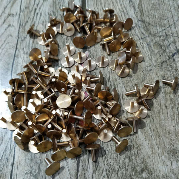 实木弹弓专用铜头 龅牙飞虎扁皮弹弓铜头实木户外竞技檀木弹弓|ms