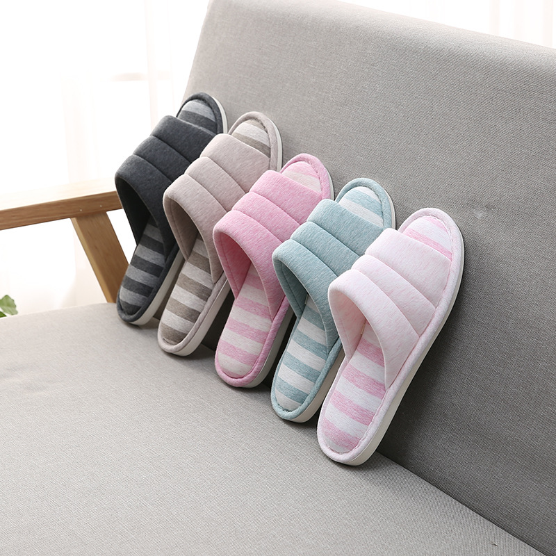 IS soft home couple indoor wooden floor slippers female caterpillar sweatbrush silent thickened water washing slippers men and women