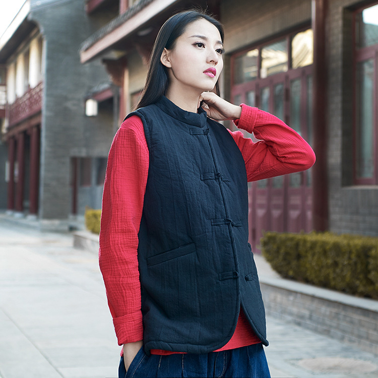 Gilet femme NIAN BAIXIU SPINNING en Chanvre - Ref 3316222 Image 42