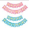 OZ 14*20CM Birthday Pulling Pink Birthday Birthday banner package Happy Birthday