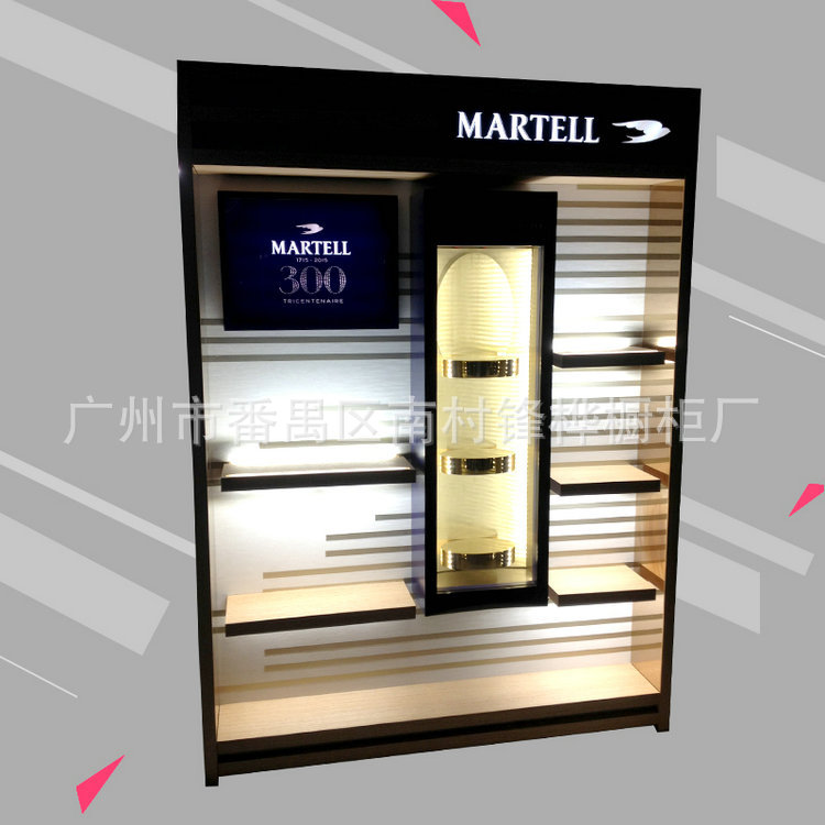 专业供应 创意精品洋酒展示柜  木质烤漆专卖店酒柜