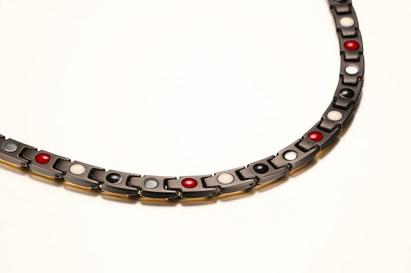 Men Black Gold Titanium Steel Therapy Necklace Neck Arthritis Headaches eBay