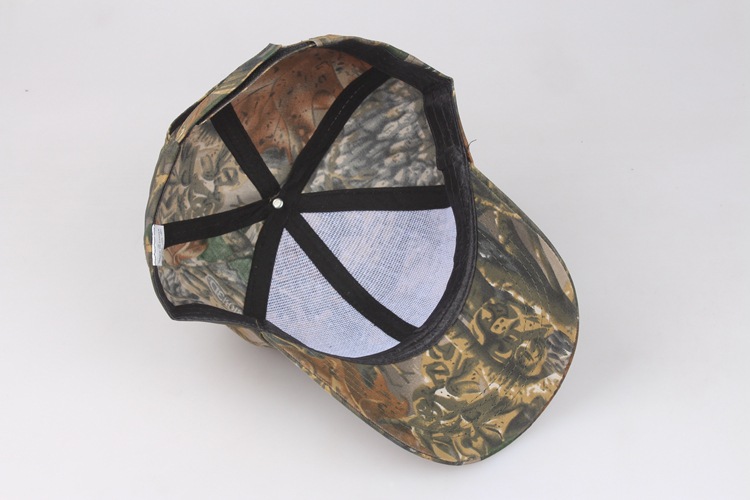 Outdoor Sun Protection Quick Drying Hat With Jungle Leaves Men's And Women's Camouflage Fashionable Baseball Cap_voghion.com