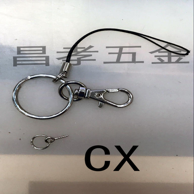 手机绳加狗扣  ，配件  环保锌合金    厂家直销