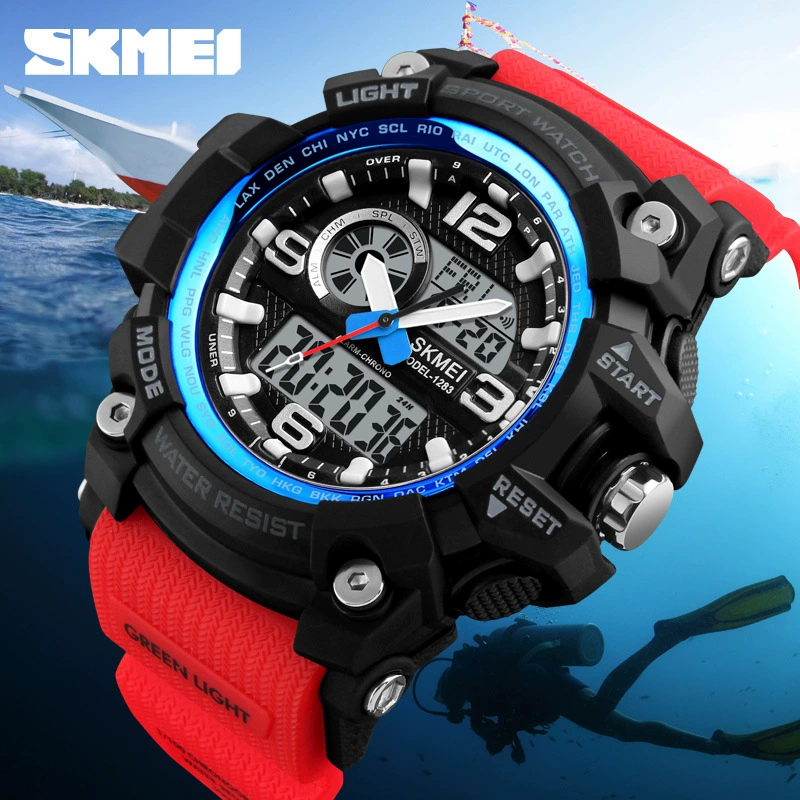Sports waterproof electronic universal swiss watch, men's watch, direct factory sales