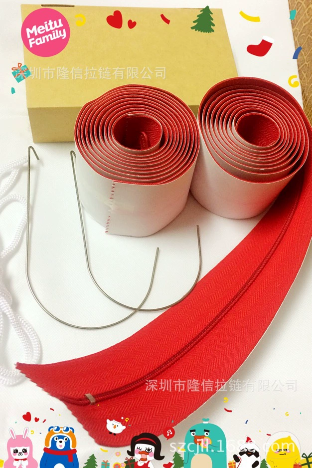 Adhesive zipper