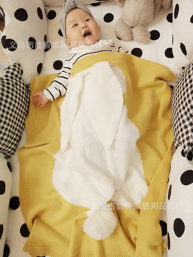 兔子毛线空调毯 (39)