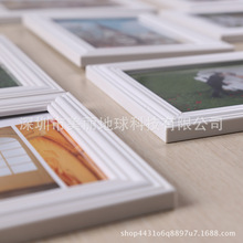 节日礼品白色相框九宫格连体组合挂墙照片墙婚妙影楼活动摆台相架