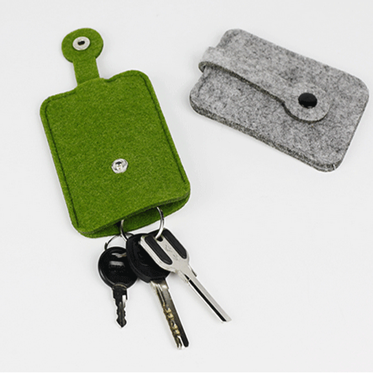 厂家直销毛毡包精美毛毡钥匙包 彩色钥匙包质量保证低价批发