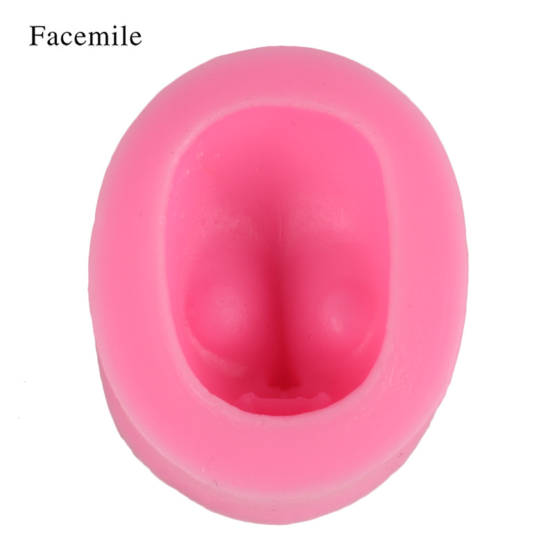 超轻粘土娃娃脸模硅胶模具人脸面具液态硅胶模具 翻糖蛋糕