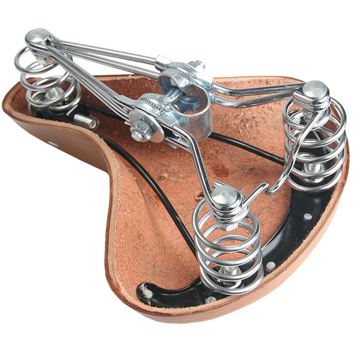 Bicycle seat cushion retro cowhide seat mountain bike saddle comfortable riding accessories genuine leather old style seat cushion