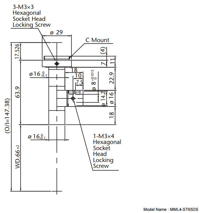 MML固定倍率镜头 MORITEX茉丽特 MML4-ST65DS 远心工业镜头