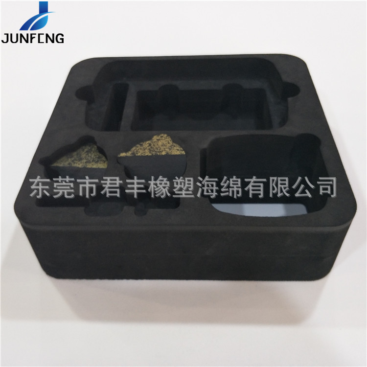专业生产 eva内托植绒材料异形防静电  化妆品工具箱内衬包装盒