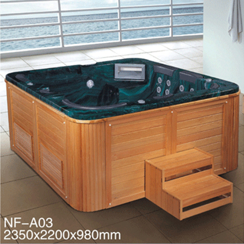 Acrylic Bathtub Large Pool Spa Surfing Massage Colored Lights Bubble Bath Smart Modern Minimalist Home Spa