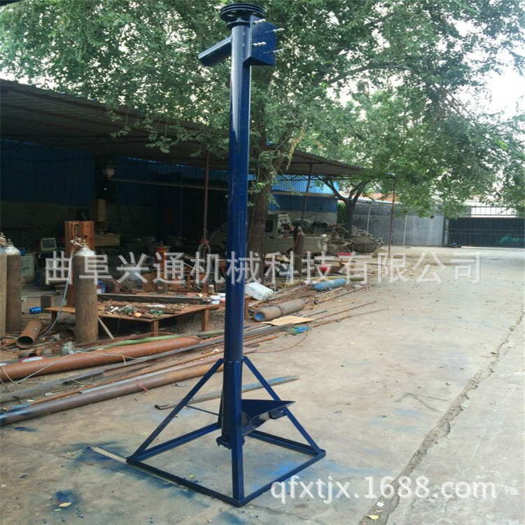 移动升降型有轴螺旋上料机 化学颗粒 饲料颗粒装袋用螺旋上料机