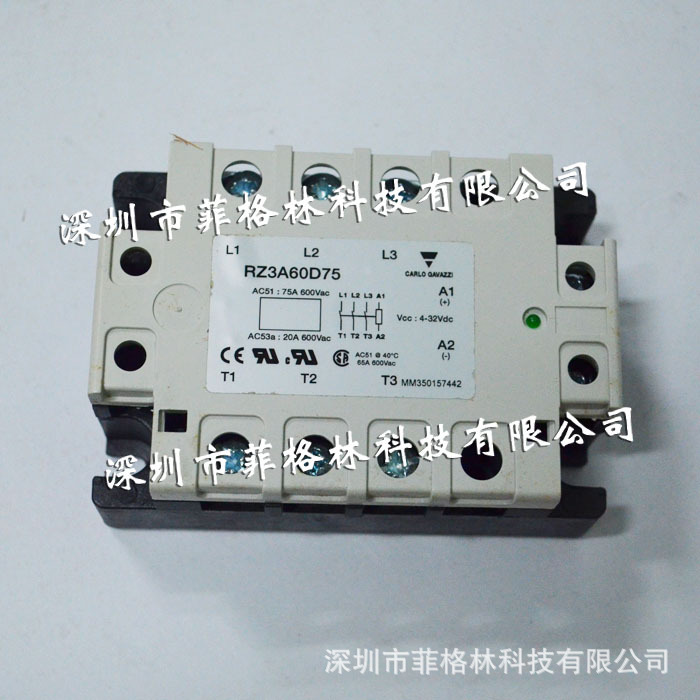 【实物拍照】RZ3A60D75 瑞士佳乐carlo gavazzi 三相固态继电器