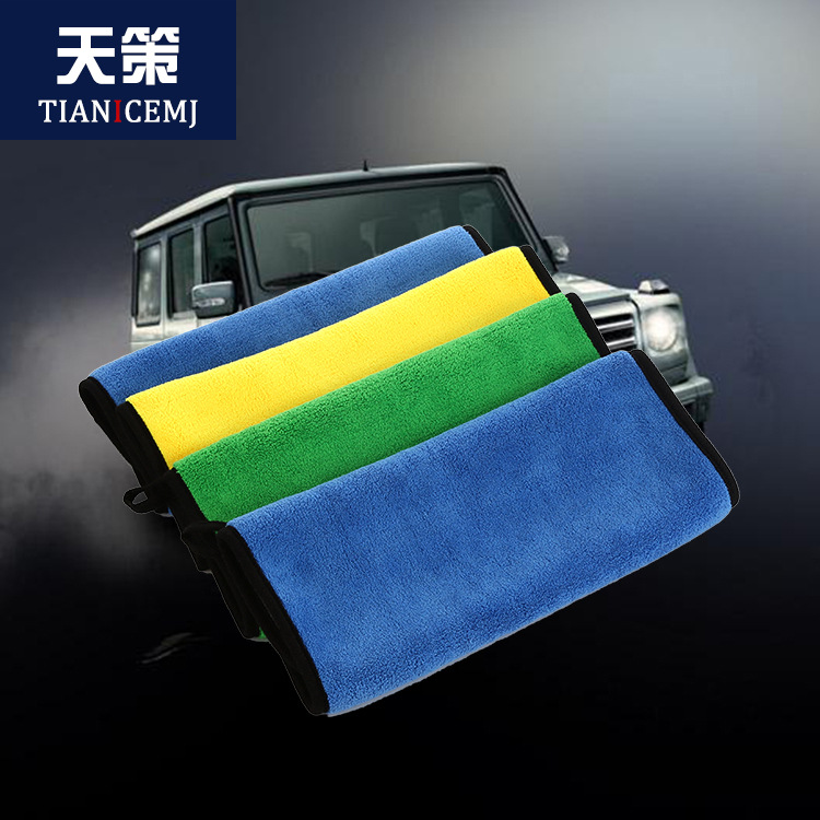 800g/ thickening water uptake Cleaning towel 30*40 Double color Two-sided Coral Car clean Car Wash towel wholesale