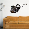 Acrylic decorations on wall for living room, mirror effect, suitable for import