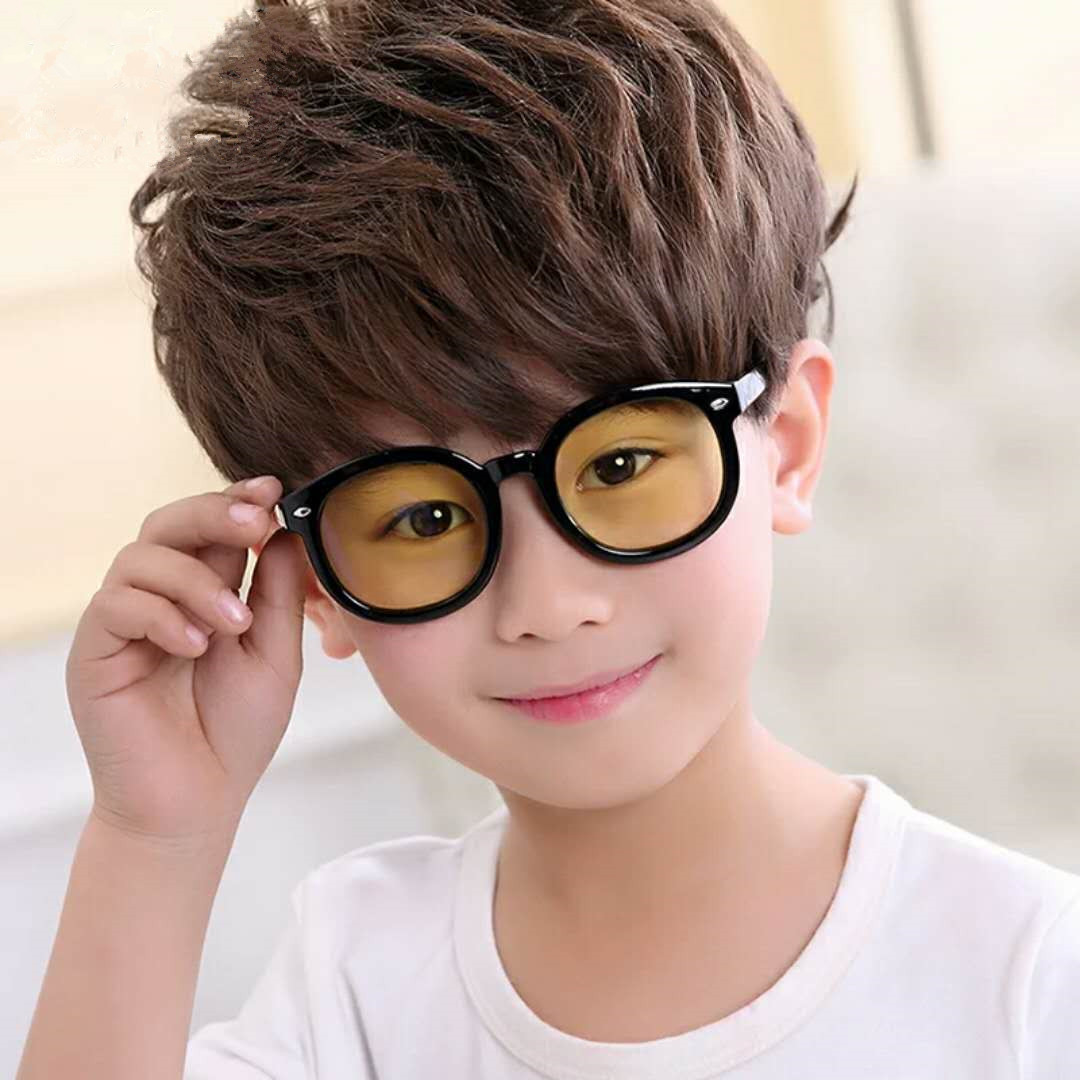 Children's Internet Glasses Anti-blue Light Radiation Glasses Korean Style Large Frame Computer Goggles Flat Glasses for Boys and Girls