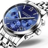 Универсальный водонепроницаемый стальной ремешок из нержавеющей стали, мужские часы, универсальные кварцевые механические швейцарские часы