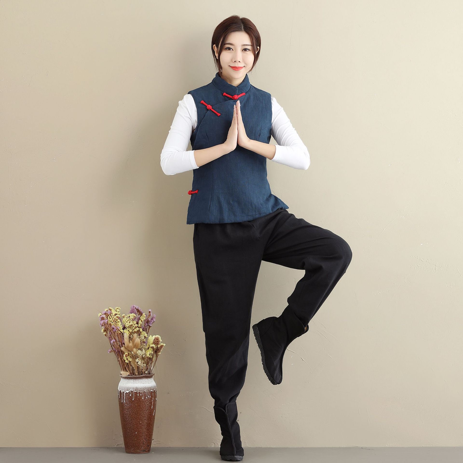 Gilet femme ASAYOU en Coton et lin - Ref 3318112 Image 11