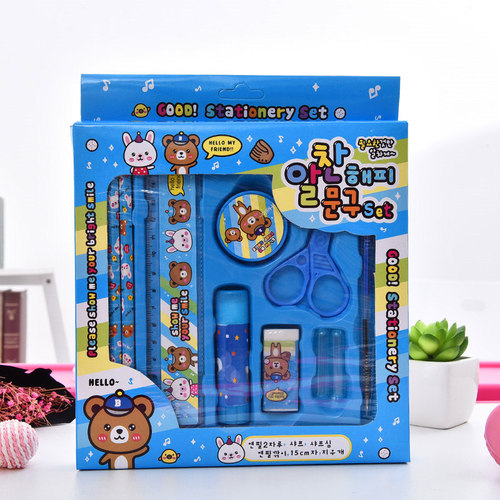 Direct Manufacturer Wholesale Stationery Set Children's Gift Gift Kindergarten Learning Supplies Primary School Student Stationery