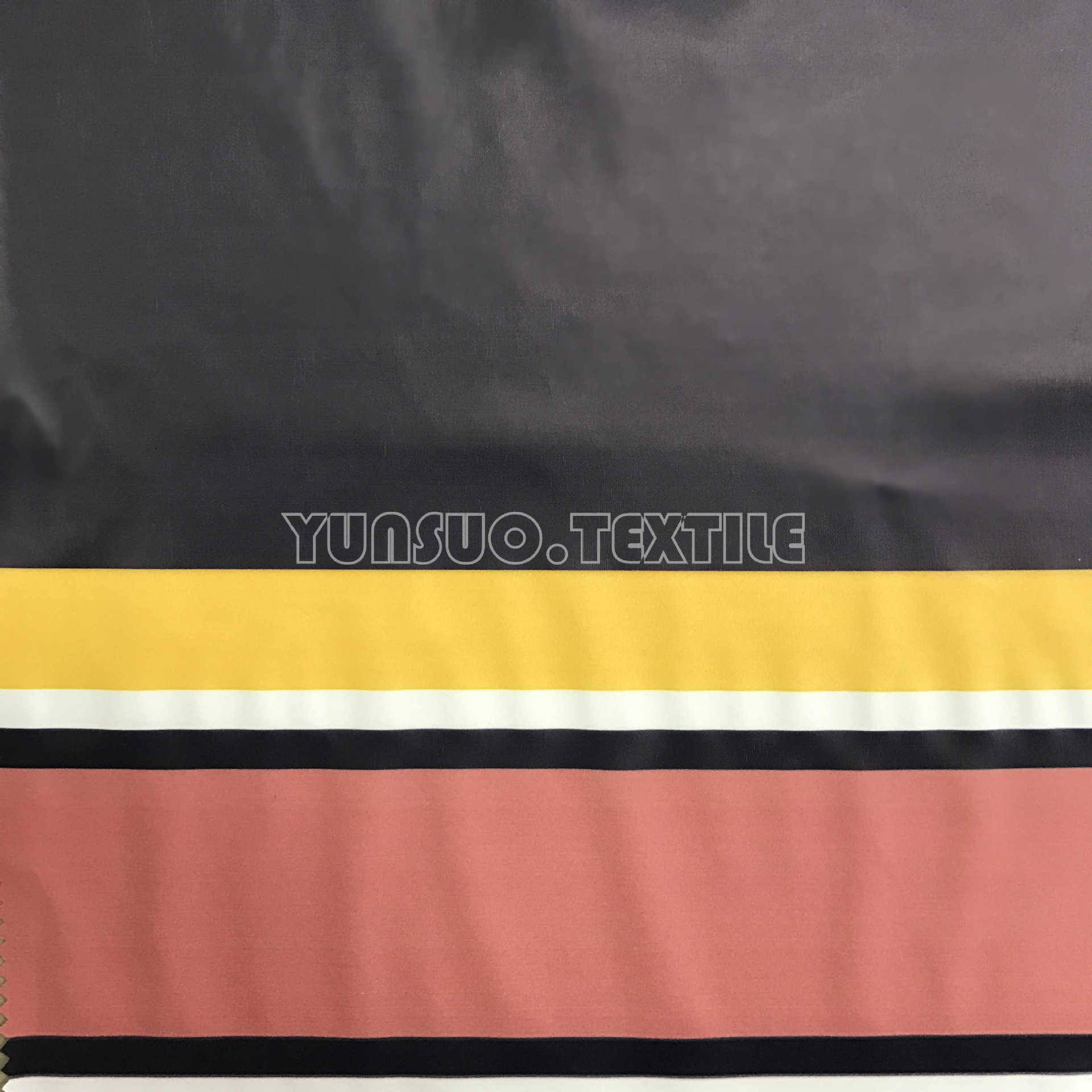 条纹印花pu 美丽绒服装面料 欧洲环保