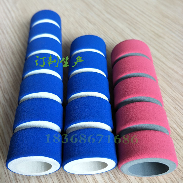 订制彩色nbr橡塑管手把套 防滑泡棉发泡管 电动车海绵手柄把手套