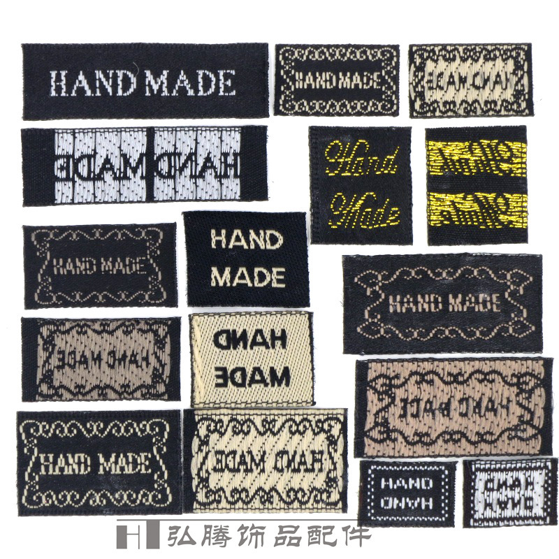 DIY jewelry accessories handmade HAND MADE hair band hair clip special label/label/trademark/weaving label DIY jewelry accessories handmade HAND MADE hair band hair clip special label/label/trademark/weaving label