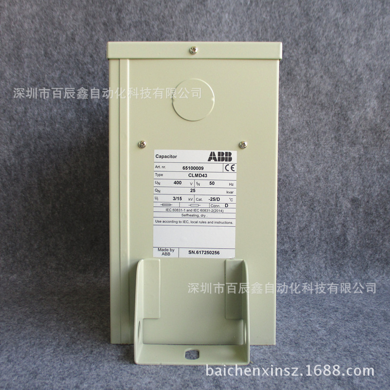 ABB电容器CLMD43/25KVAR 400V 50Hz;65100009全新原装