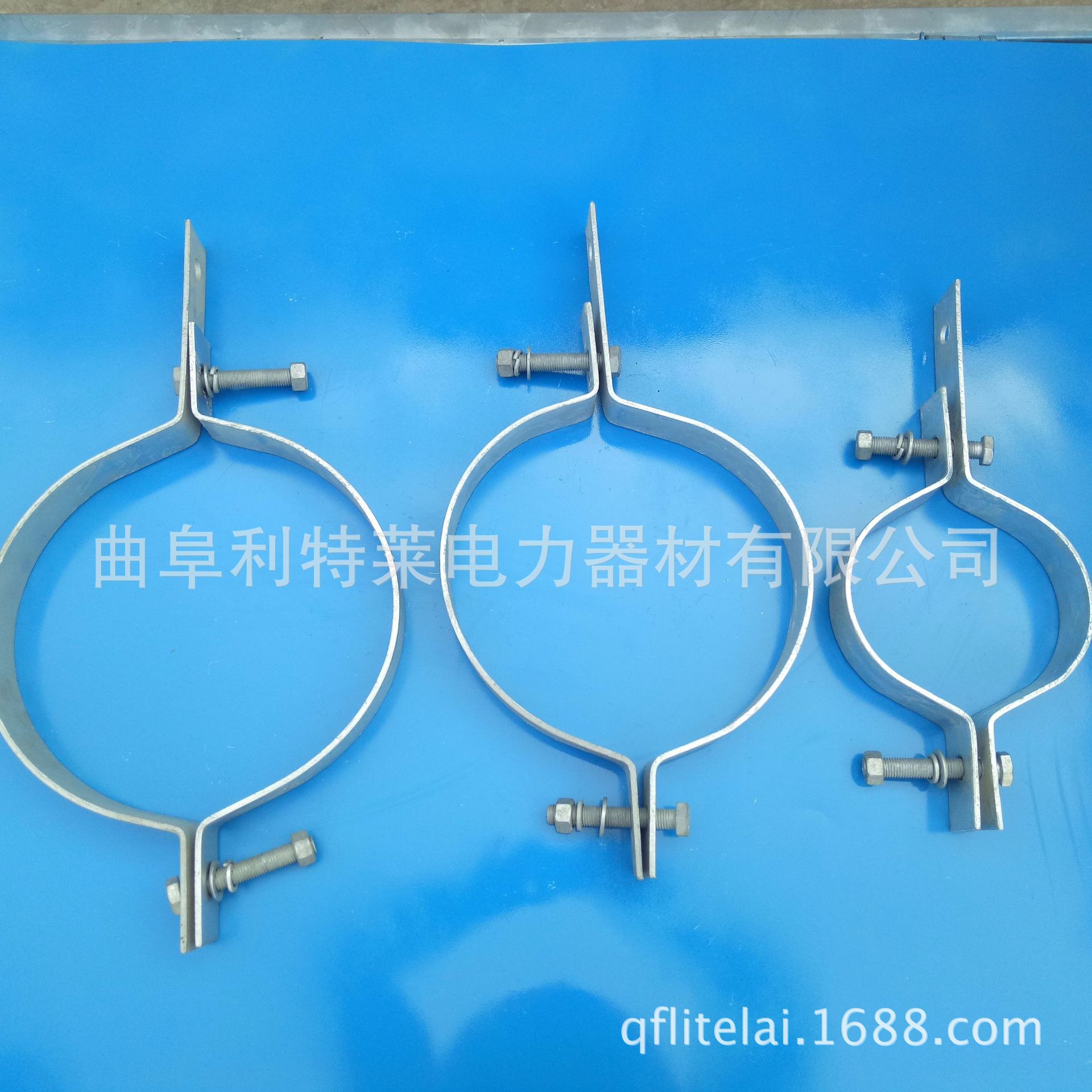厂家 抱箍热镀锌 杆用抱箍杆径150 杆用紧固件 光缆金具 拉线抱箍-阿里巴巴