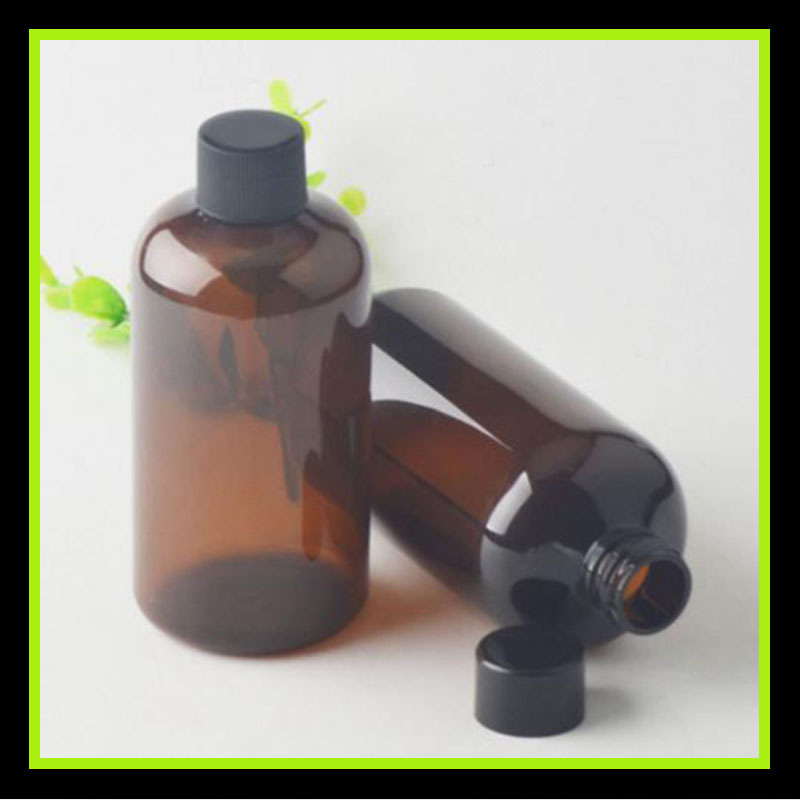 250ml茶色圆肩瓶 纯露瓶 翻盖液体瓶 蓝色瓶 乳液瓶