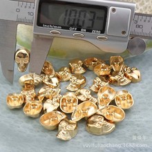 长16×10MM骷髅头撞钉  荧光色鬼头撞钉  锌合金彩色朋克潮流配件