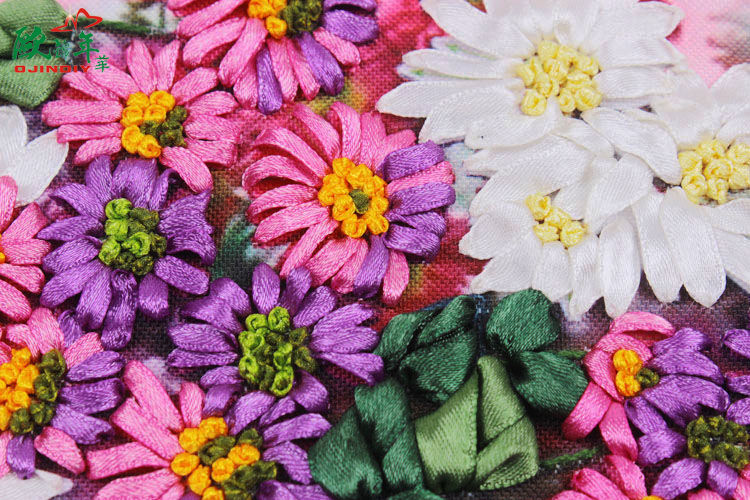 Oujin nianhua cinta bordado fábrica impresión en color directo colgando pintura luz fragancia sala de estar entrada de la habitación pintura decorativa