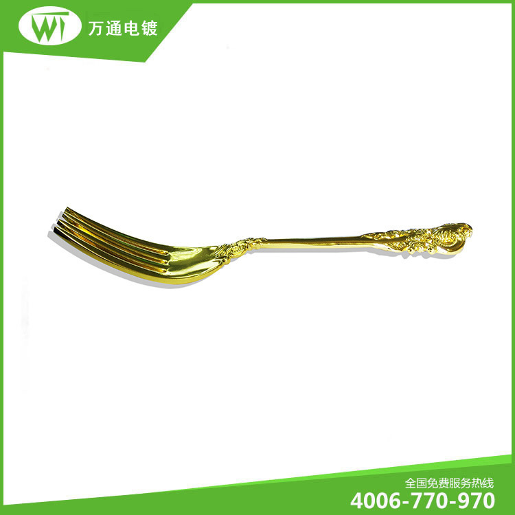 深圳电镀厂不锈钢餐具电镀加工表面处理刀叉勺子镀金加工电镀厂