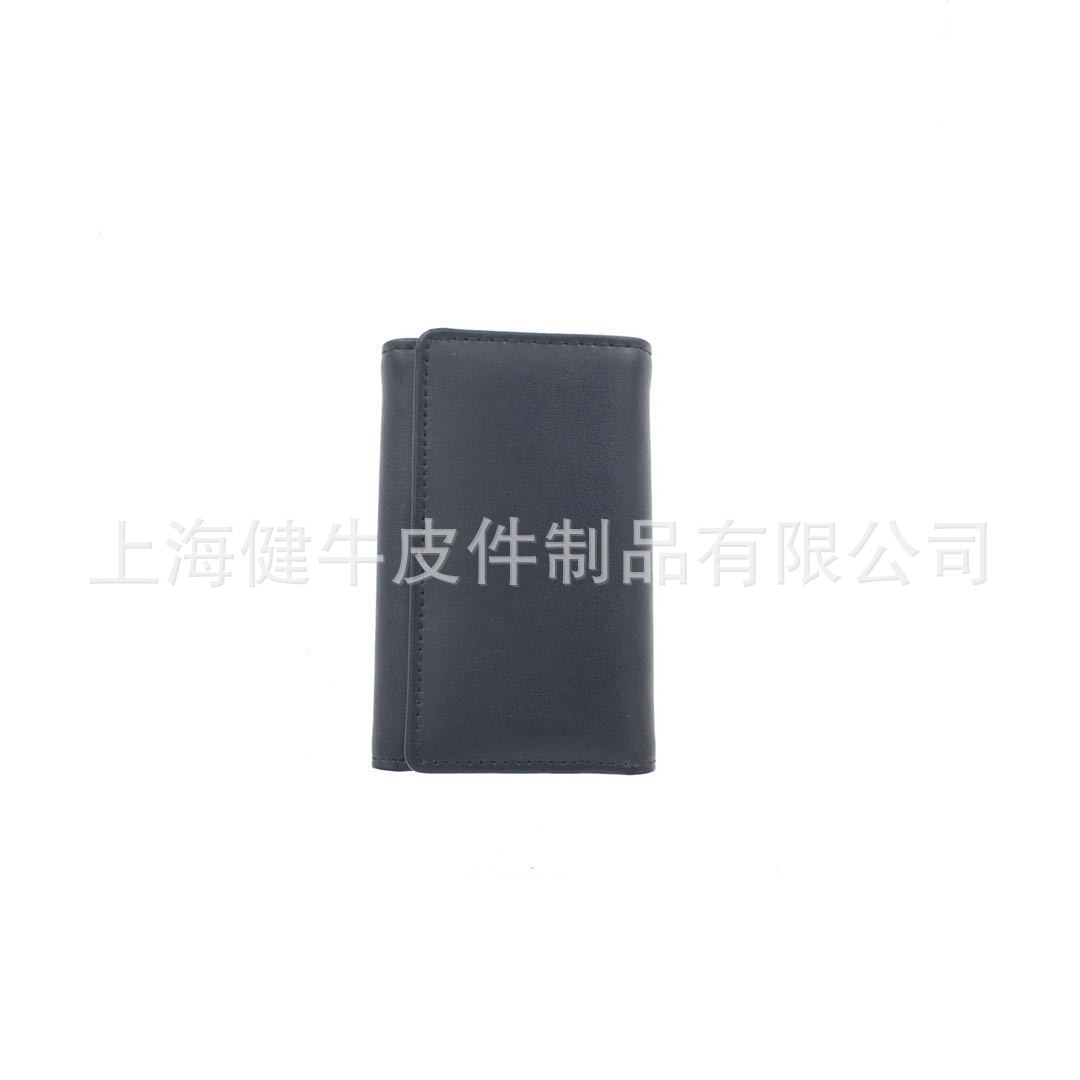 Rhinoceros Leather goods Cheap customized cowhide business affairs leisure time Fold key case Classic style Key Bag