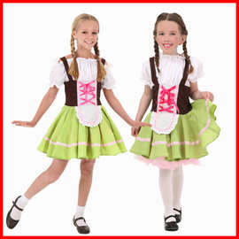 六一儿童节表演服女童啤酒节服装 德国啤酒服装舞台装制服代发