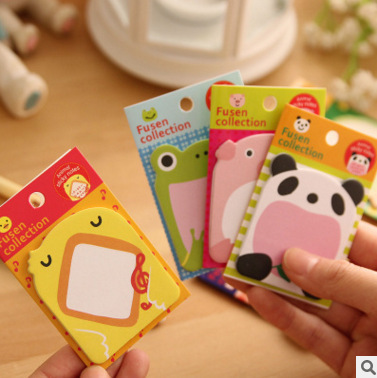 Stationery Student Note Paper Zoo Animal Park Creative Cartoon Cute N-Stick Note Book Sticky Notes