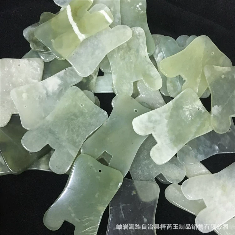 Большое количество, оптовая продажа, скребковая доска из натурального нефрита, скребковая доска из нефрита Xiu, Чжан Сяuqin, голографический лист для соскабливания меридианов для здоровья