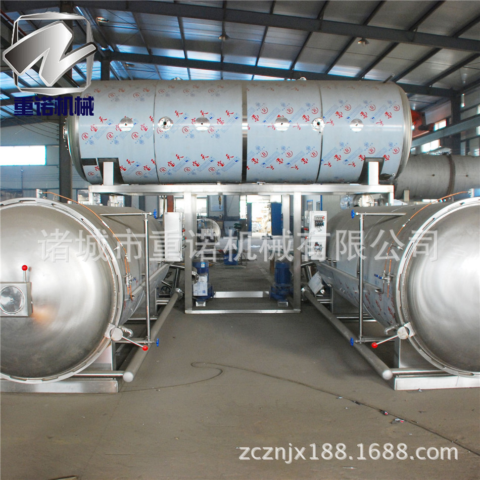 三锅并联水浴式高温高压调理杀菌锅（釜）大产量杀菌锅 厂家直销