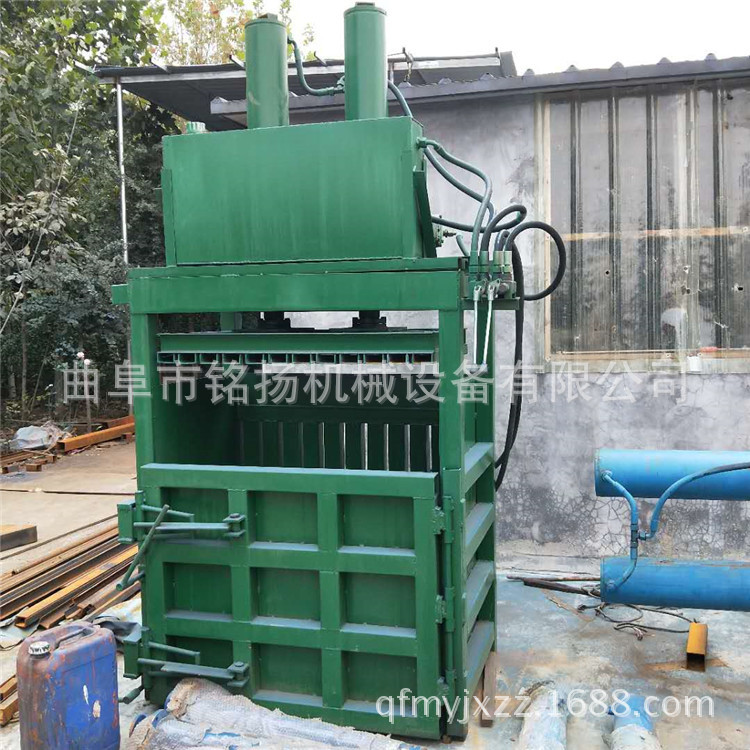 贺州纺织/服装打包机双杠立式废纸箱液压打包机厂