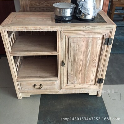 Chinese furniture Old Elm Sideboard solid wood Cupboard Distribution a living room Restaurant Teahouse Cabinet new pattern