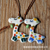 Ceramics, jewelry, cartoon multicoloured necklace