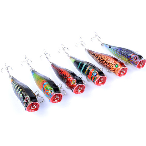 Luya bait 9cm/14.4g water surface wave lying fishing bait colorful coating plastic hard bait bionic bait fake bait wholesale