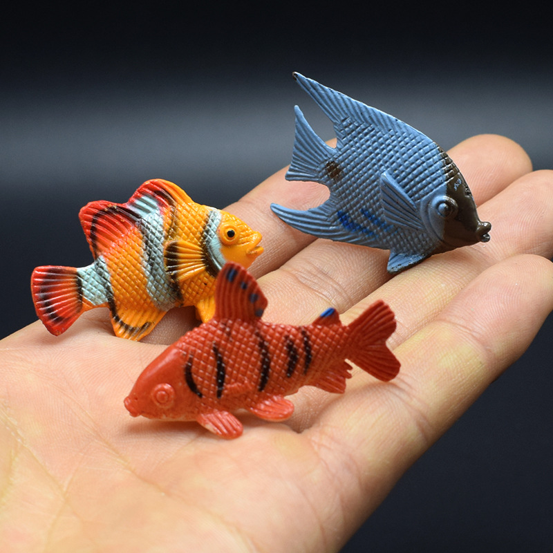 12 Mini Tropical Ocean Fish Pet Fish Model Toys Sell Through Dunhuang Amazon Source Wholesale 
