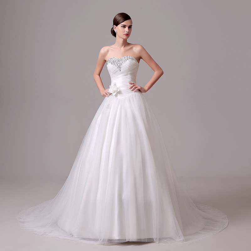 Wholesale Amazon New Trailing Bridal Wedding Dress Hot Sale Big Bow Pregnant Women Plus Size White Wedding Dress