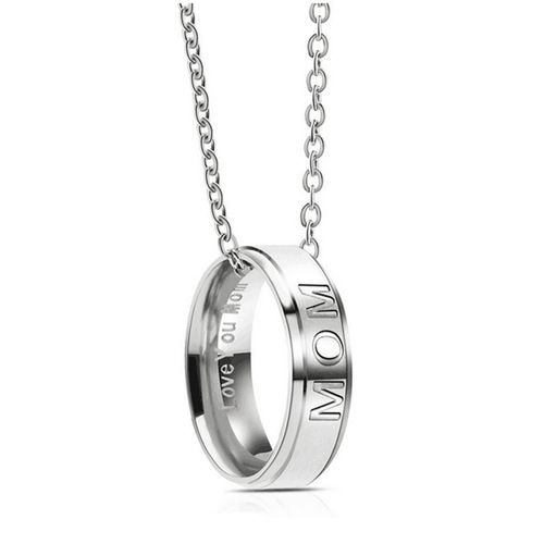 2024 Fashion Simple Stainless Steel European and American Jewelry DADMOMdiy Ring Necklace Titanium Steel Pendant Clothing Accessories