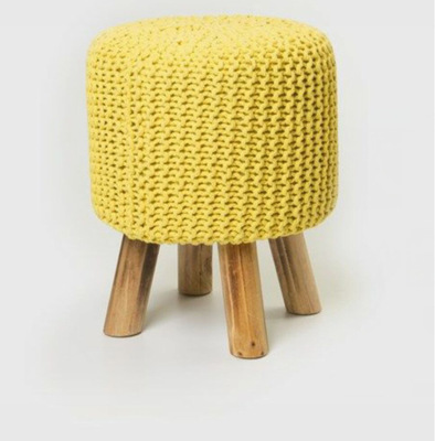 INS Explosive money Pure handwork weave solid wood Shoe changing stool originality knitting sofa Sitting pier Children&#39;s stool Small stool