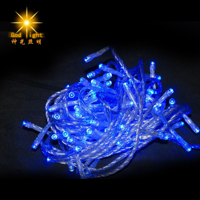 厂家直qi质保led灯串60可以调色10米蓝色PCLED景观灯铝制灯串